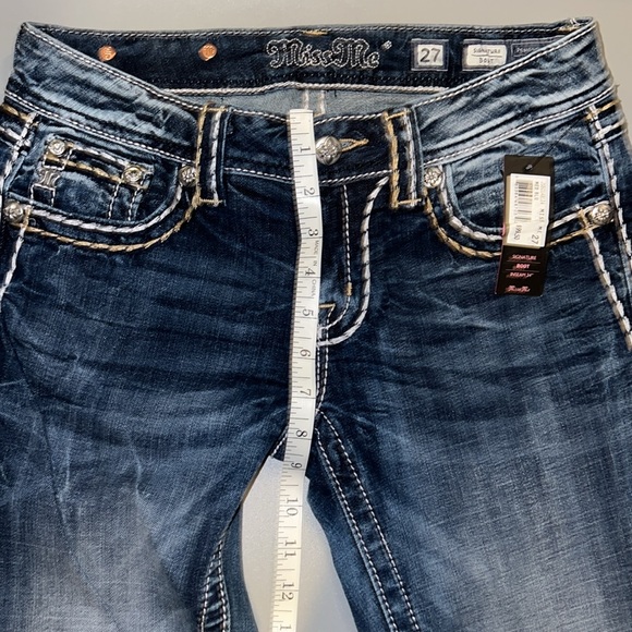 ❤️NWT MISS ME SIGNATURE BOOTCUT JEANS 27 - Picture 7 of 15